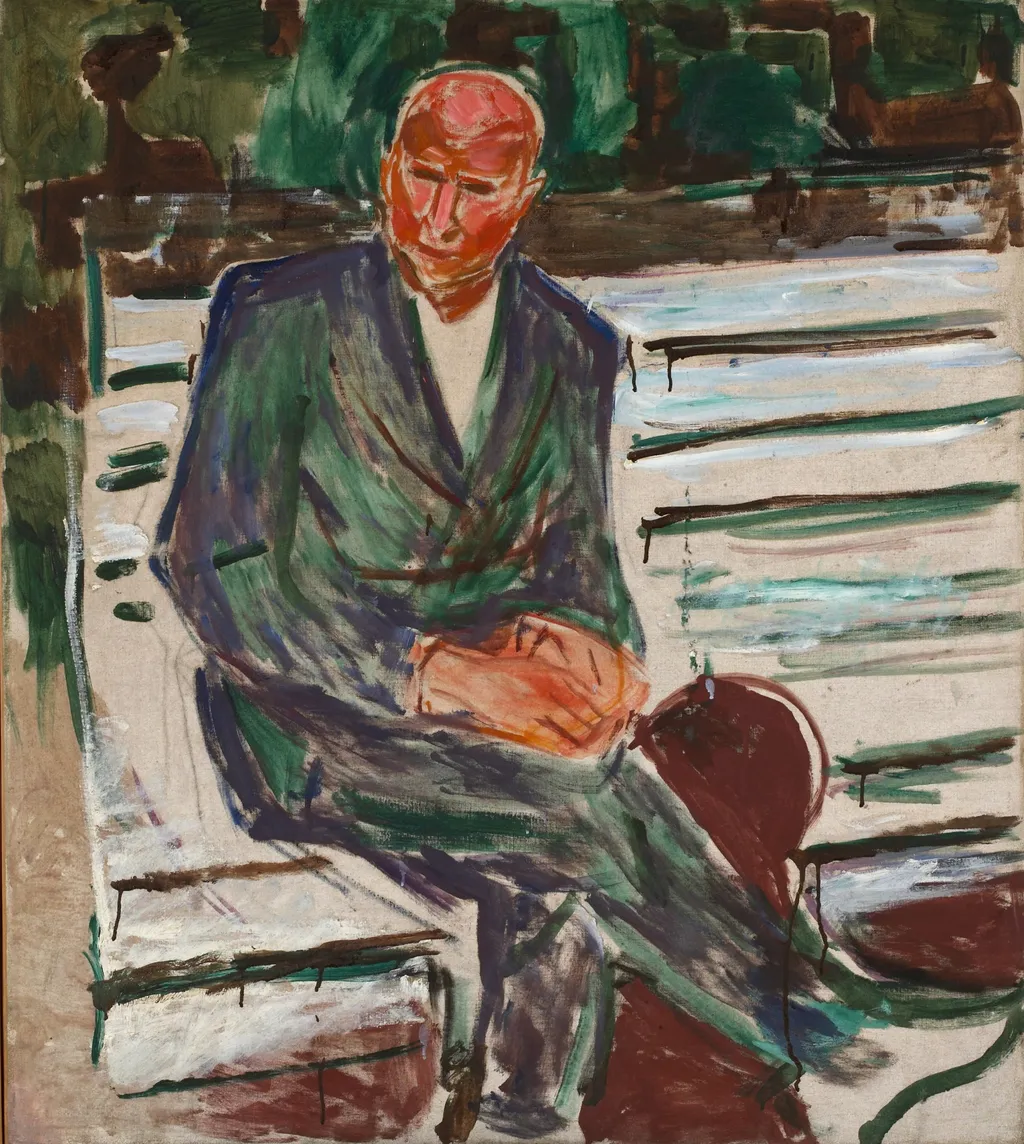 Rolf Hansen, by Edvard Munch, oil, 1943