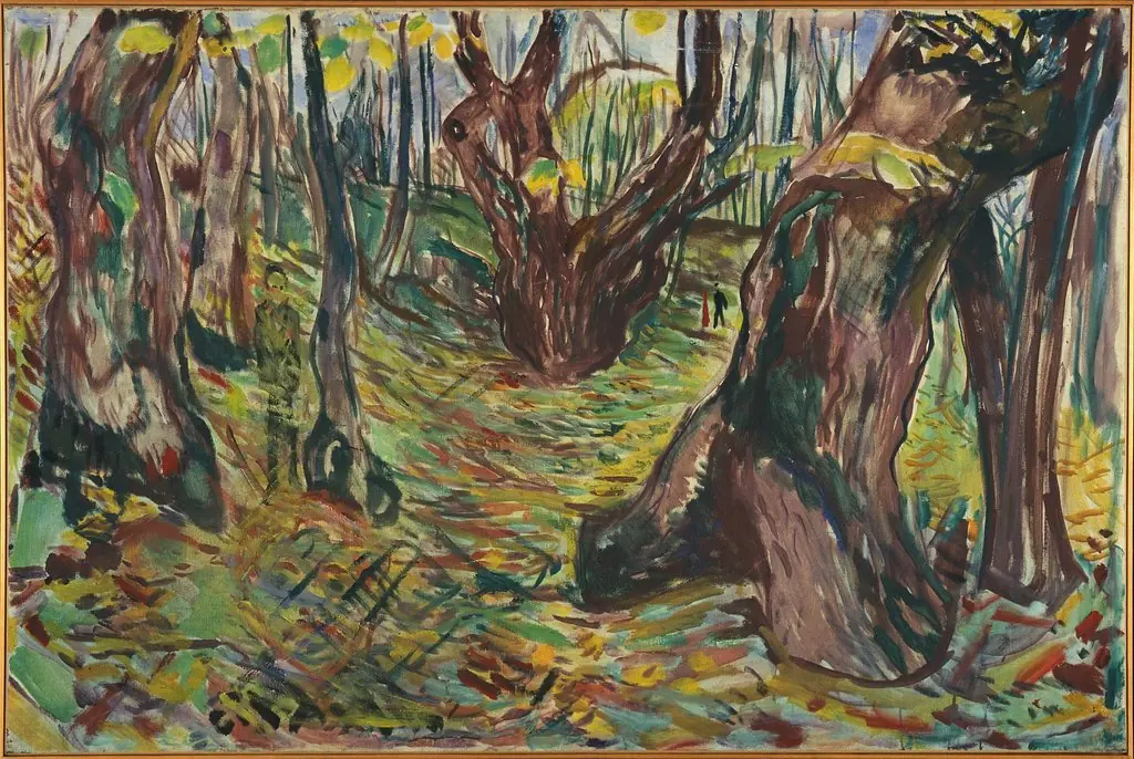 Rugged Trunks, by Edvard Munch
