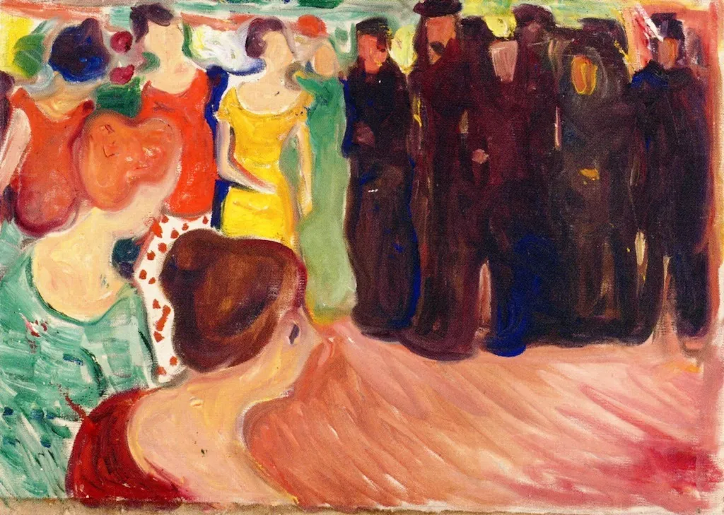 Sailors in Port, by Edvard Munch, oil, 1903