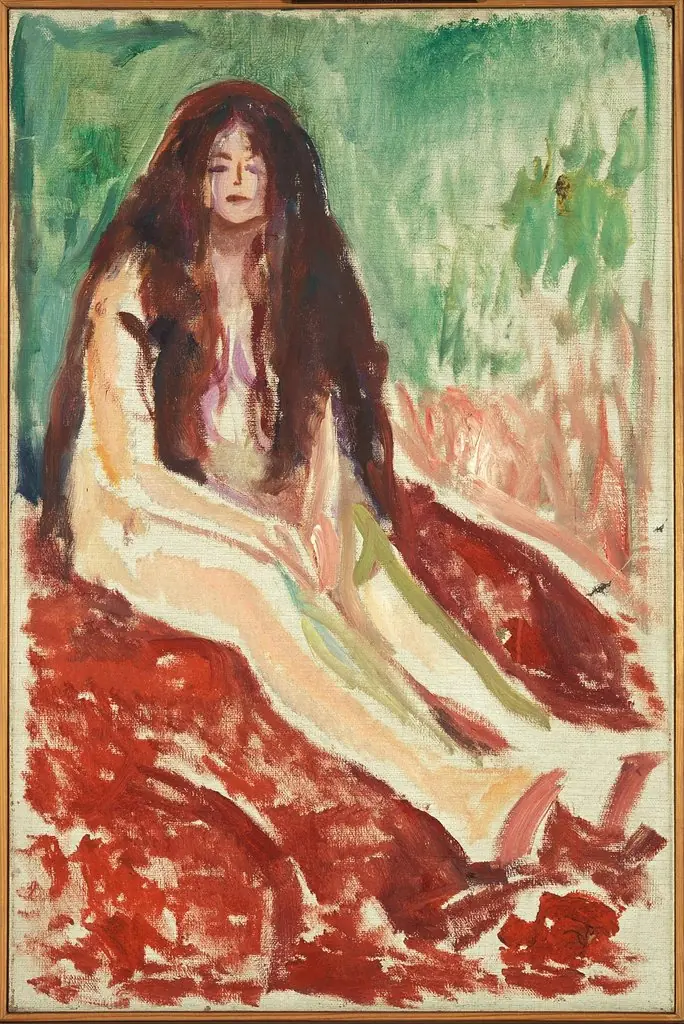 Seated Nude, by Edvard Munch