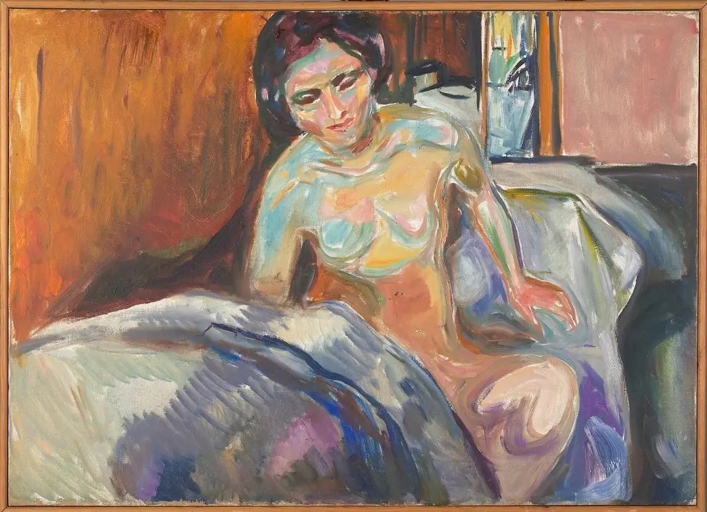 Seated Nude: Morning, by Edvard Munch