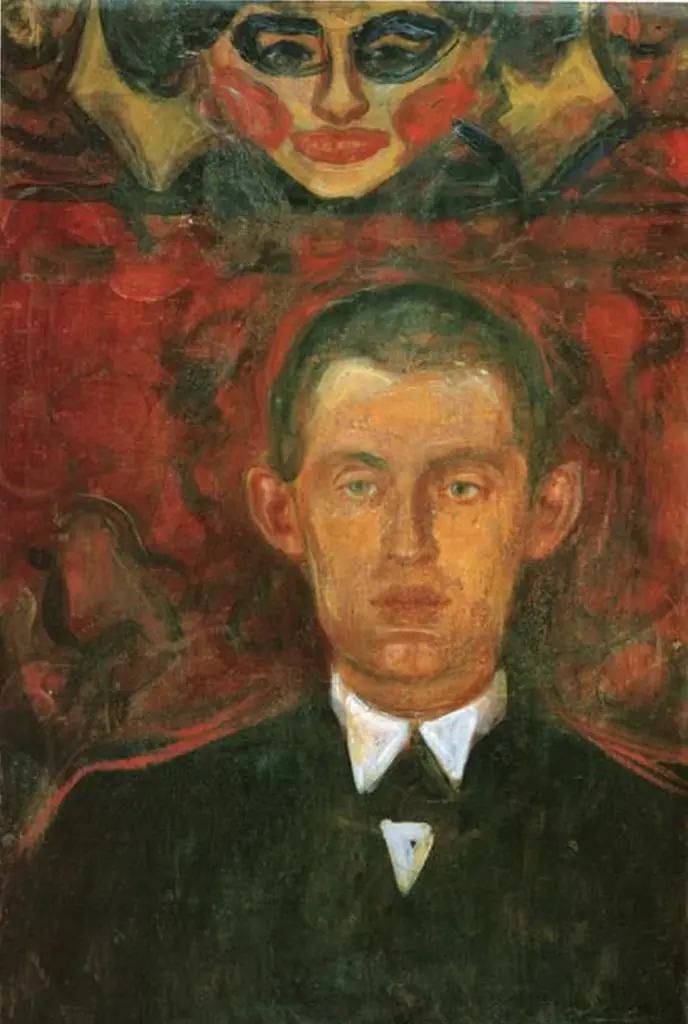 Self-Portrait under the Mask of a Woman