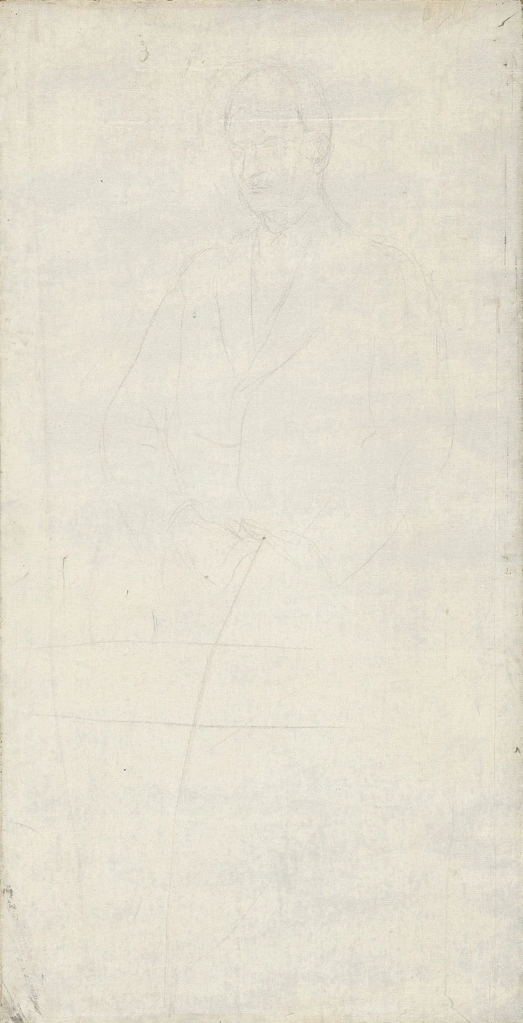 Standing Man, by Edvard Munch, charcoal, 1931
