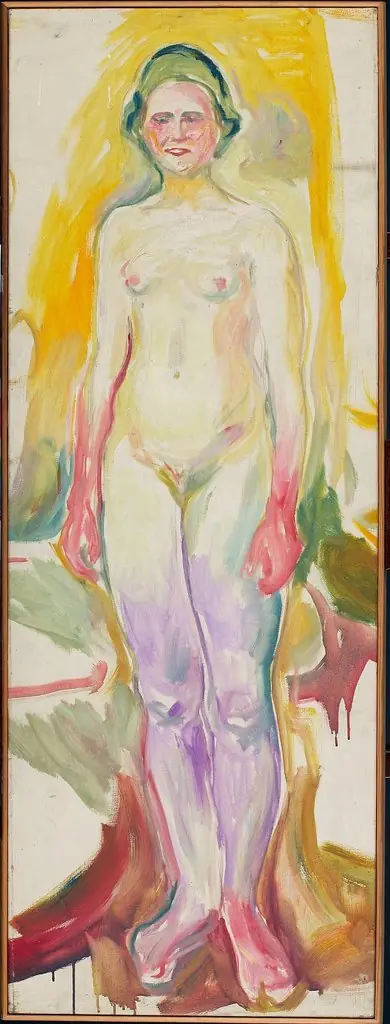 Standing Nude, by Edvard Munch