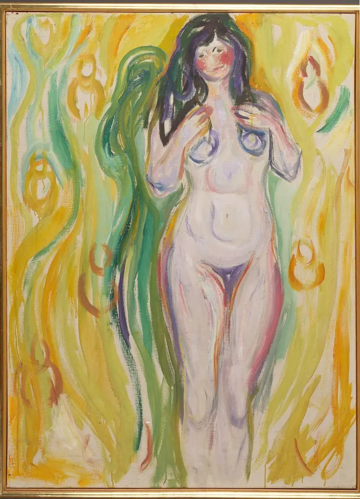 Standing Nude, by Edvard Munch