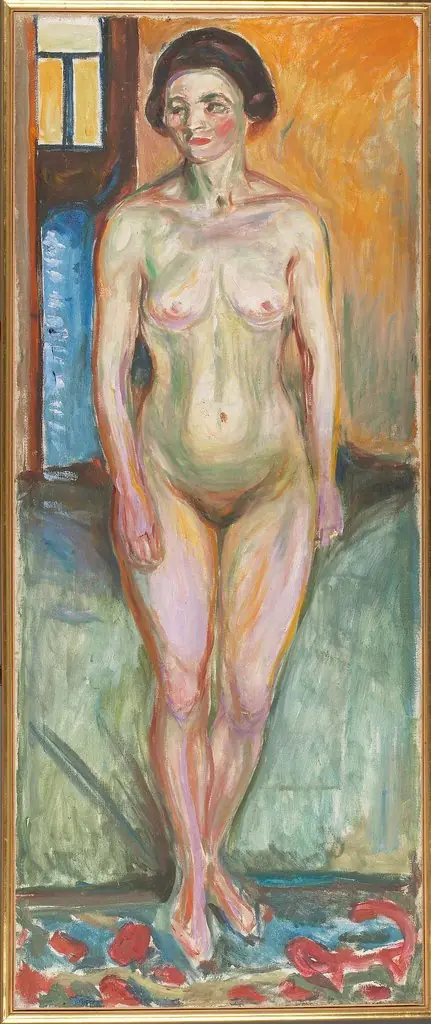 Standing Nude, by Edvard Munch