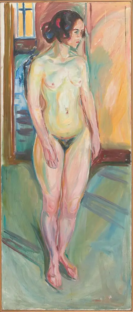 Standing Nude: Noon, by Edvard Munch
