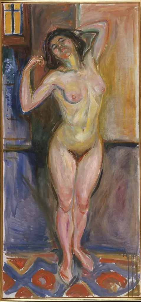 Standing Nude with Arms behind her Head, by Edvard Munch