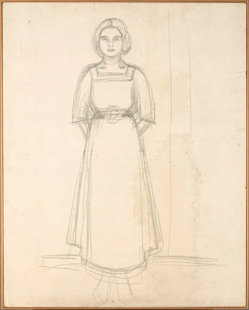 Standing Woman, by Edvard Munch