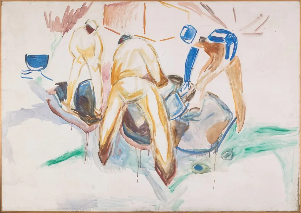 Street Workers in Snow, by Edvard Munch