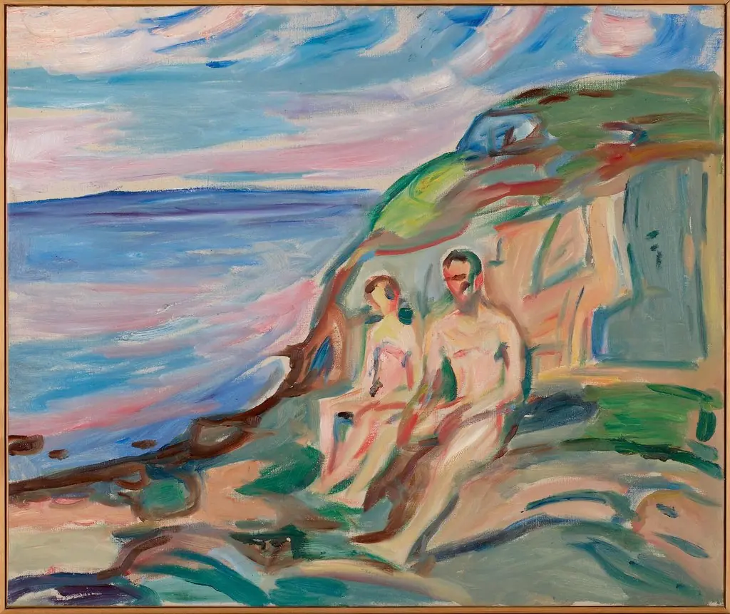 Sunbathing, by Edvard Munch