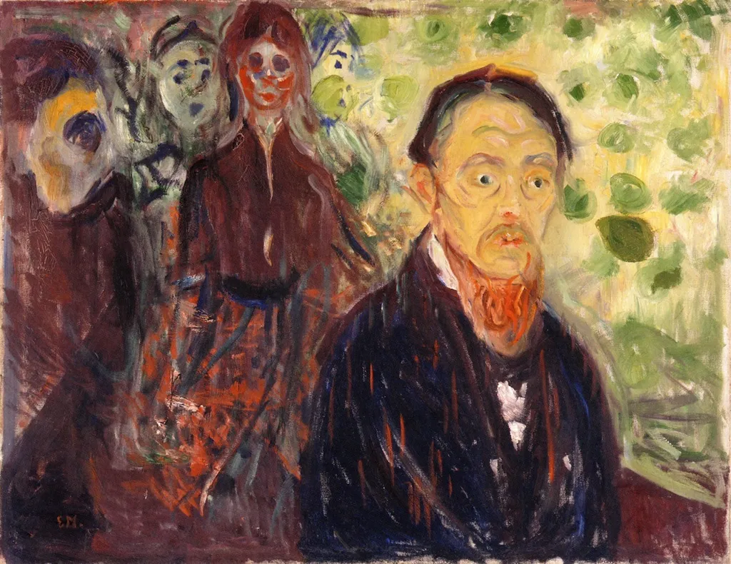 Taken by Surprise, by Edvard Munch, oil, 1907