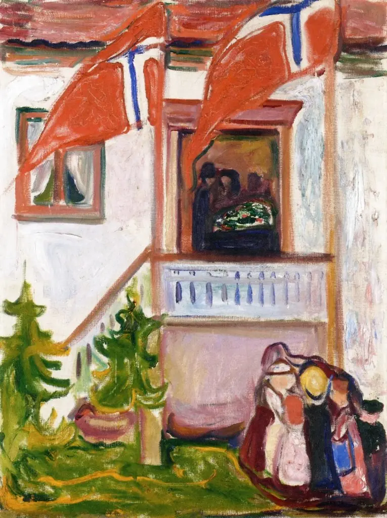 The Funeral, by Edvard Munch