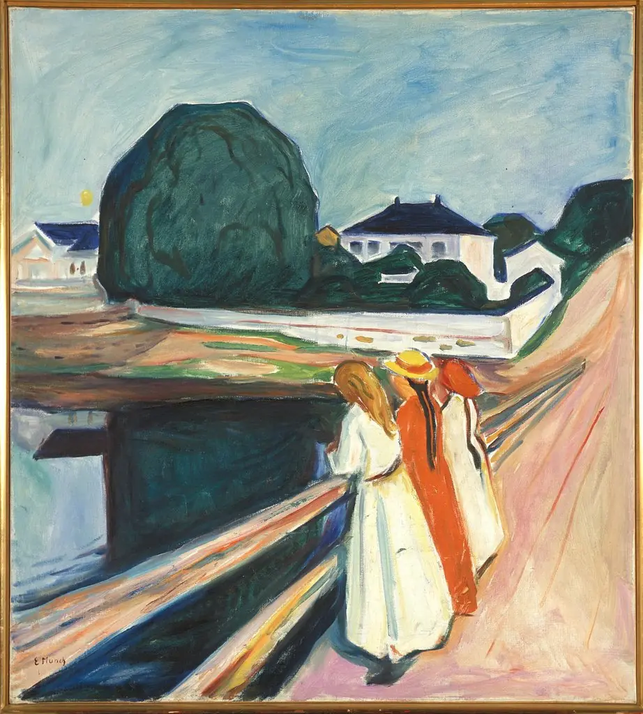 The Girls on the Bridge, by Edvard Munch