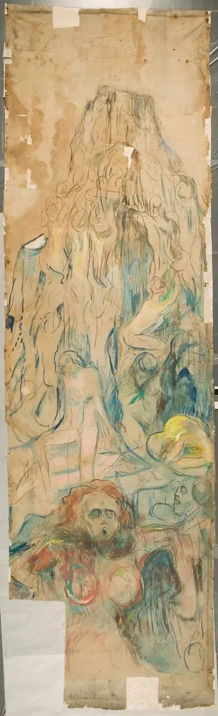 The Human Mountain: Middle Part, by Edvard Munch