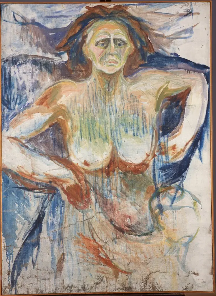 The Human Mountain: Sphinx, by Edvard Munch
