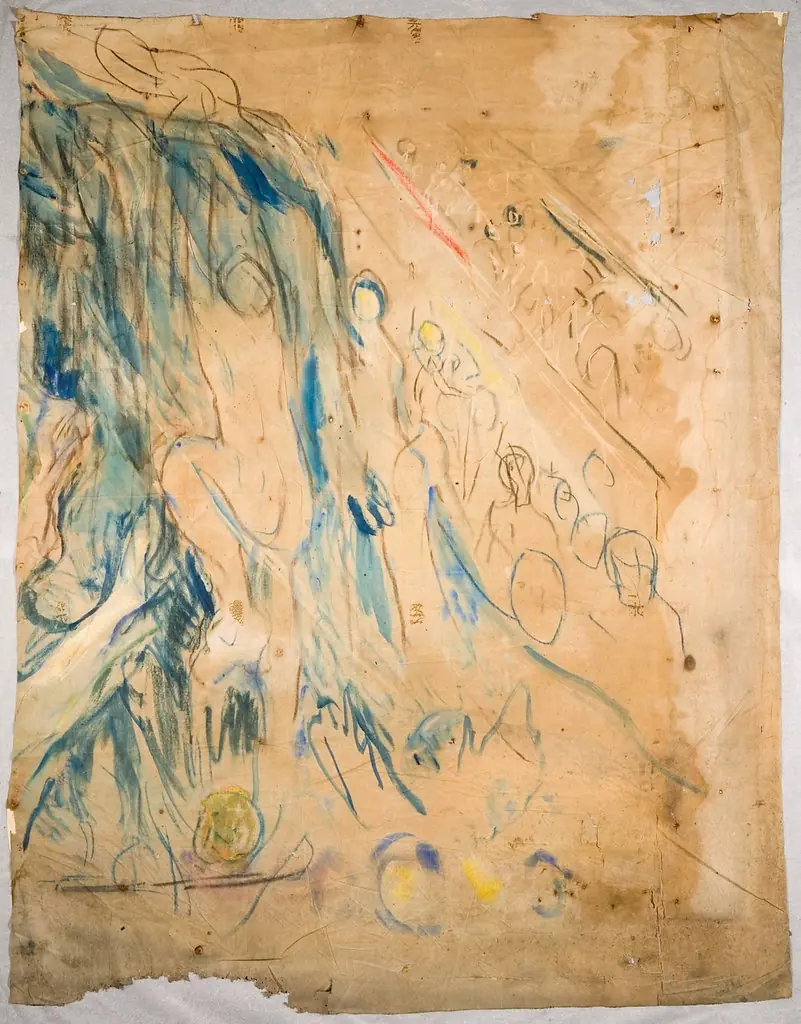 The Human Mountain: Utter Right Part, by Edvard Munch