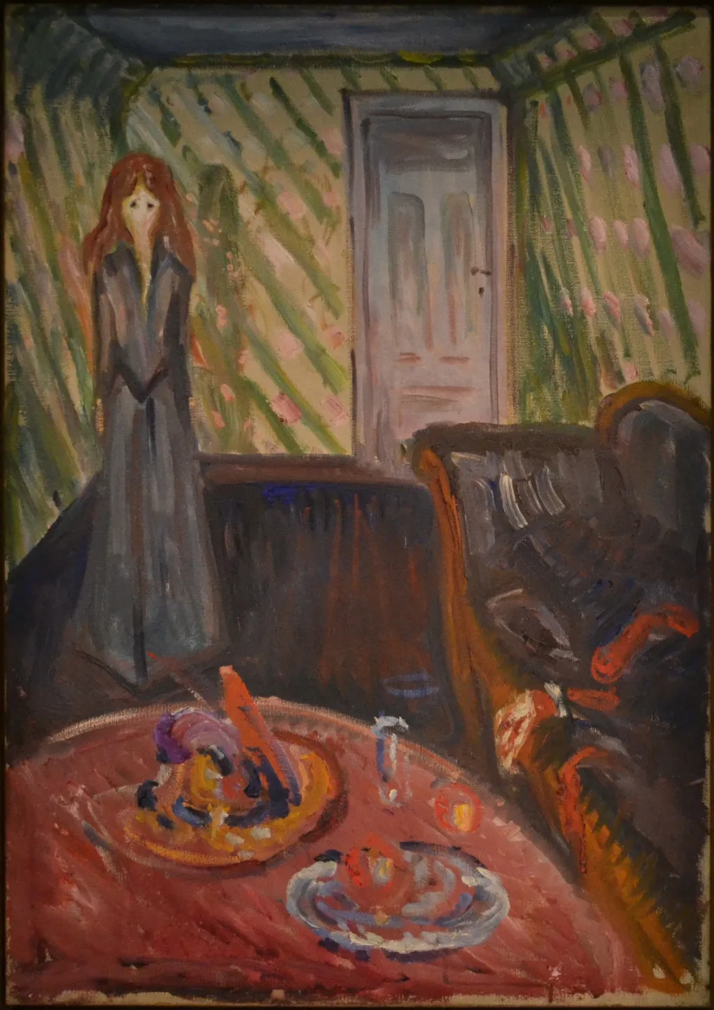 The Murderess, by Edvard Munch, oil, 1907