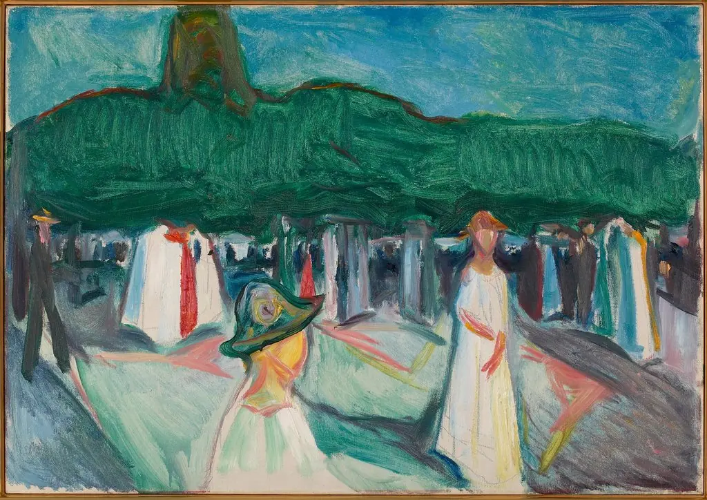 The Promenade, by Edvard Munch