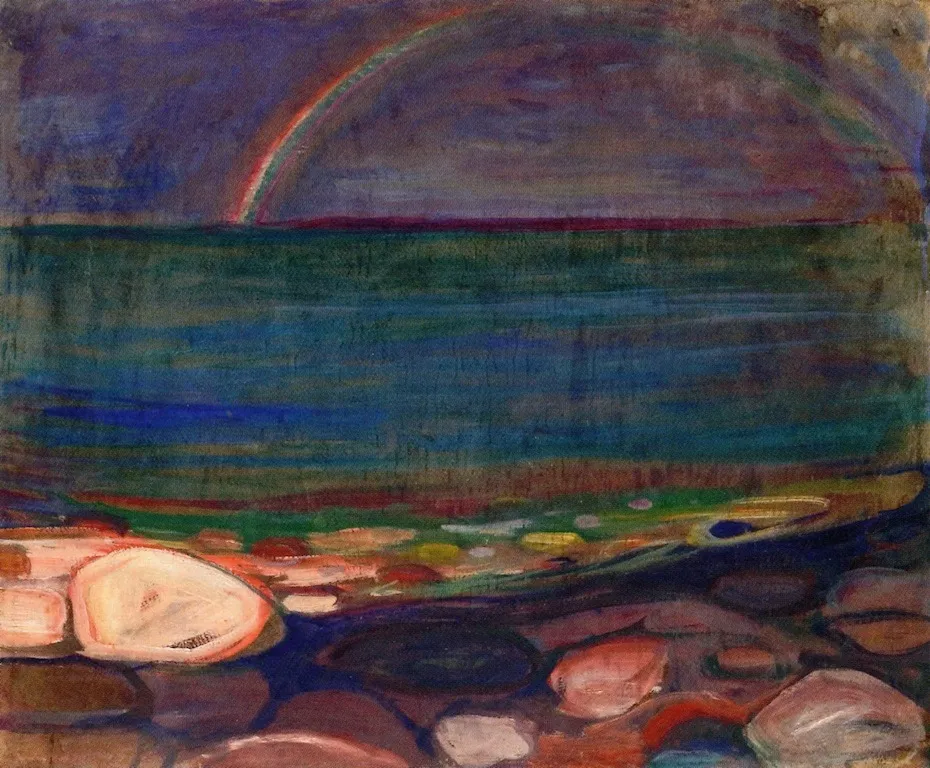 The Rainbow, by Edvard Munch, oil, 1900