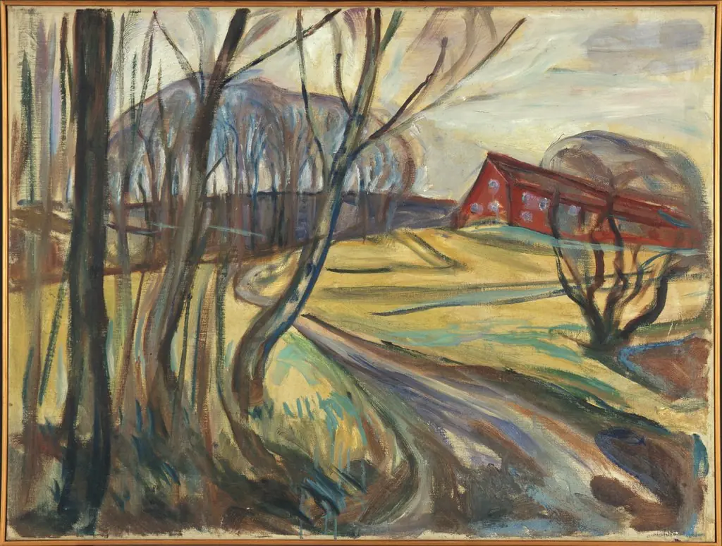 The Red House, by Edvard Munch