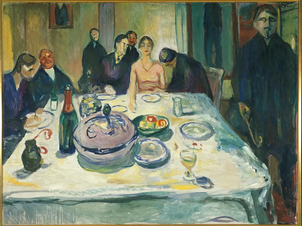 The Wedding of the Bohemian, by Edvard Munch, oil, 1925
