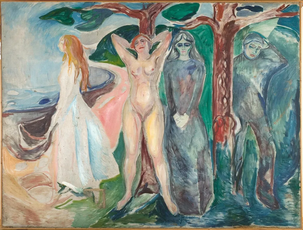 The Woman, by Edvard Munch, oil, 1916