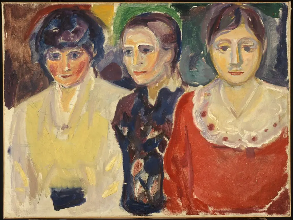 Three Women, by Edvard Munch