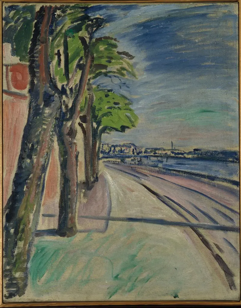 Trees by the Canal, by Edvard Munch