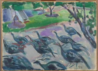 Turkeys, by Edvard Munch, 1913