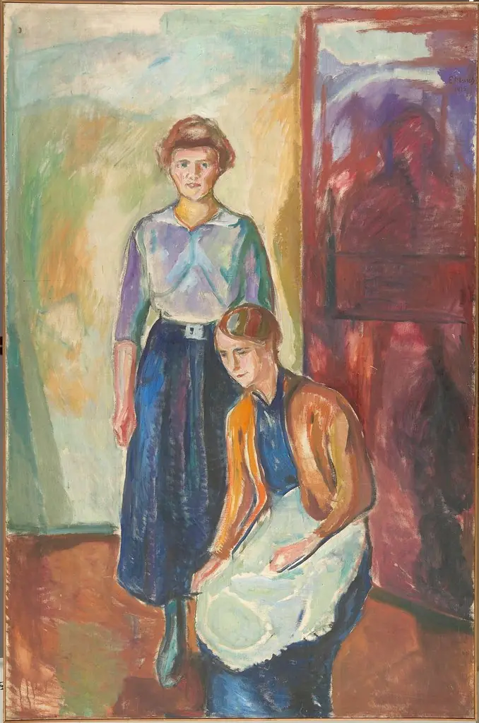 Two Maids, by Edvard Munch