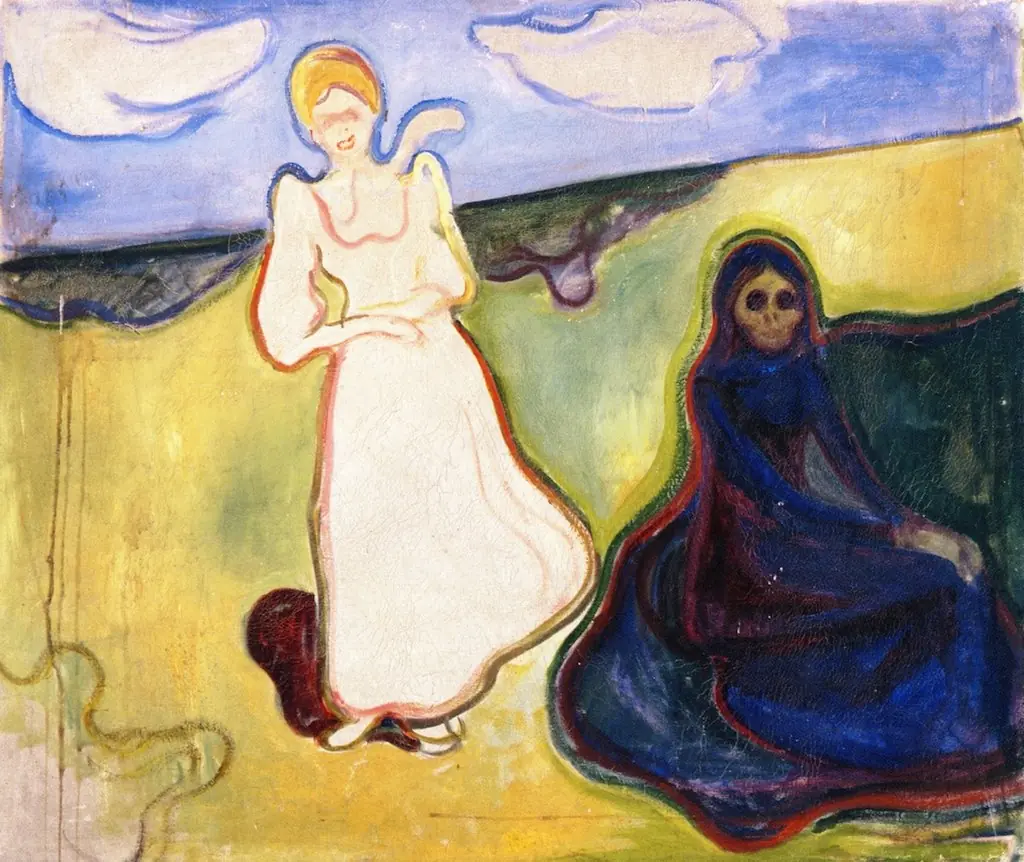 Two Women in a Landscape, by Edvard Munch