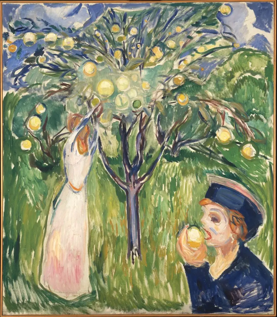 Two Women in the Garden, by Edvard Munch
