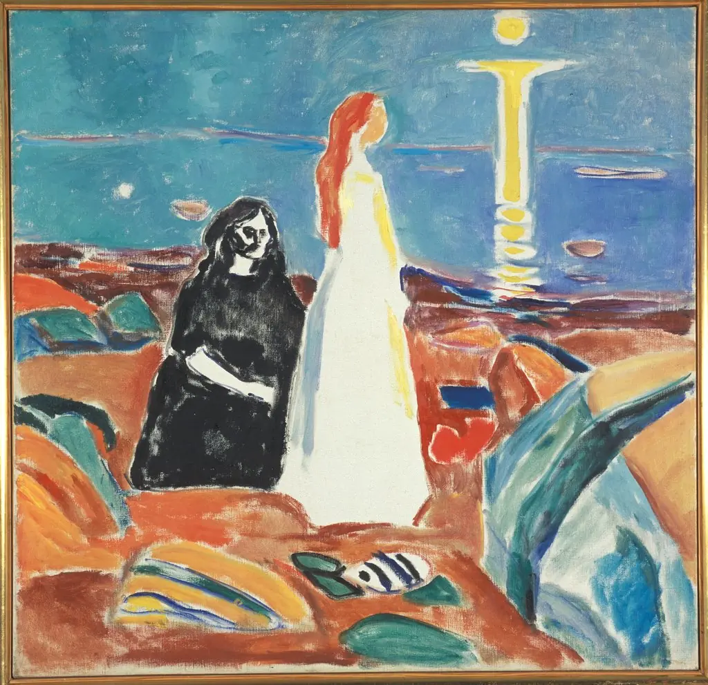 Two Women on the Shore, by Edvard Munch