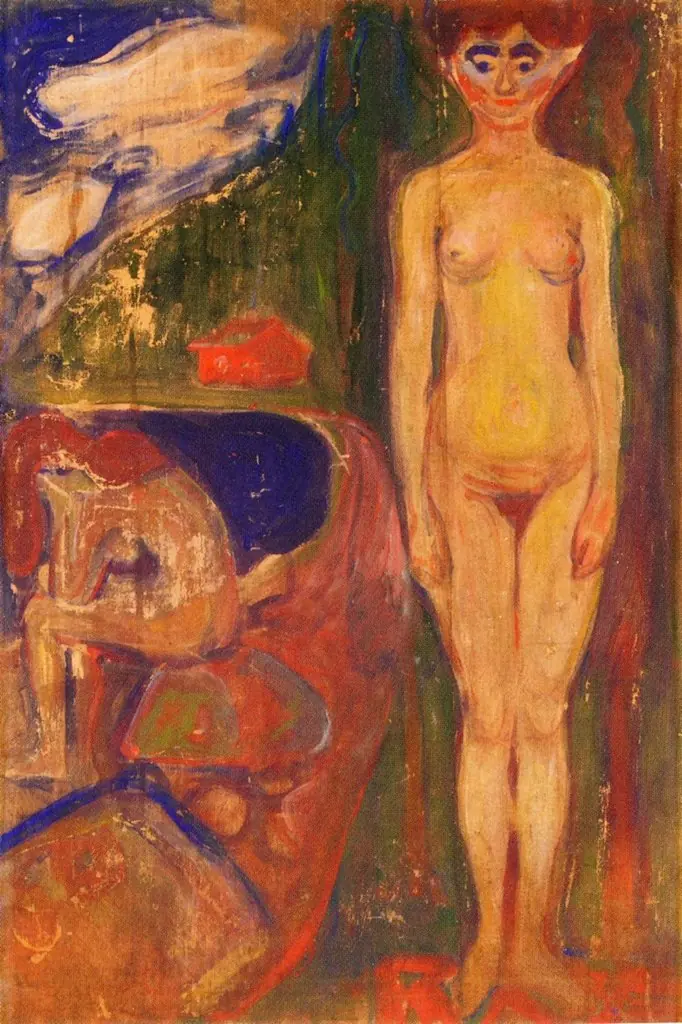 Two Women. Symbolic Study, by Edvard Munch