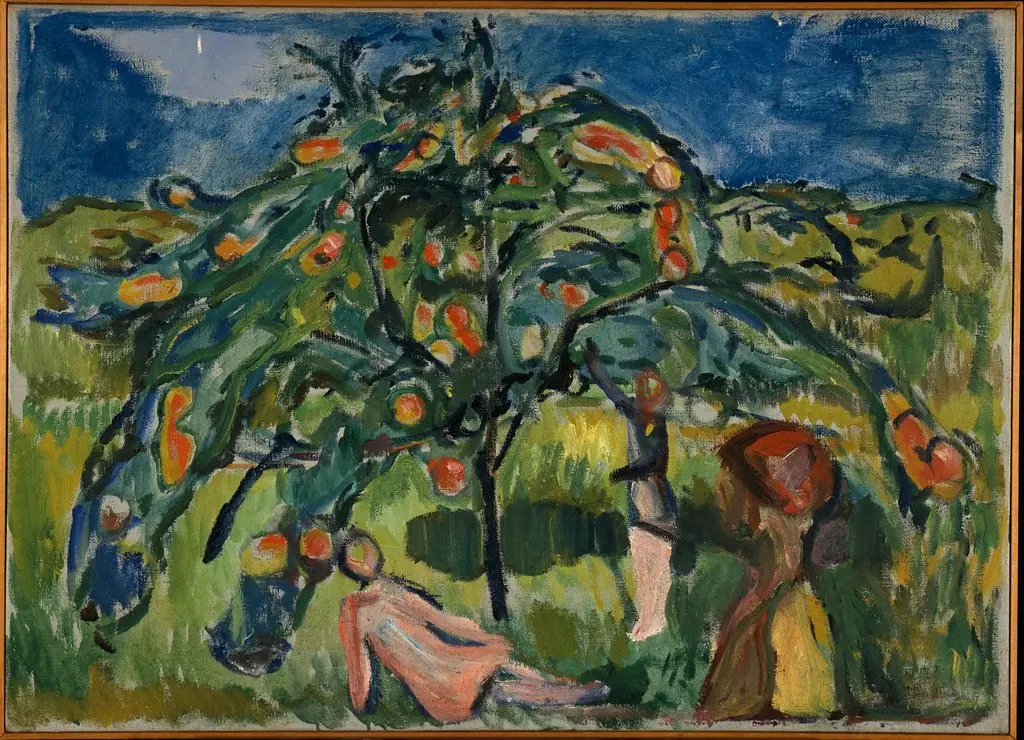 Under the Apple Tree, by Edvard Munch