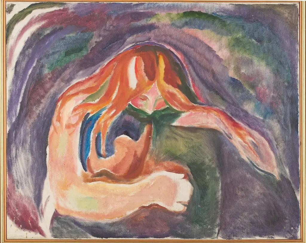 Vampire, by Edvard Munch