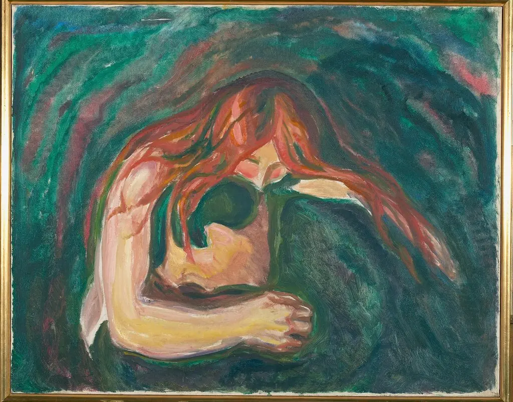 Vampire, by Edvard Munch