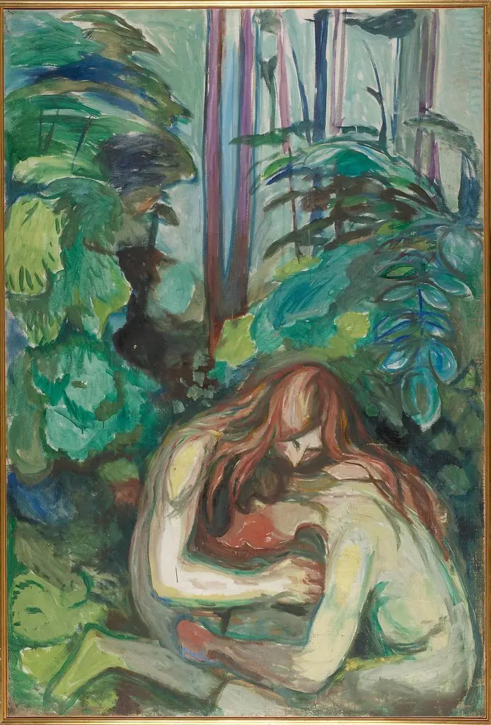 Vampire in the Forest, by Edvard Munch