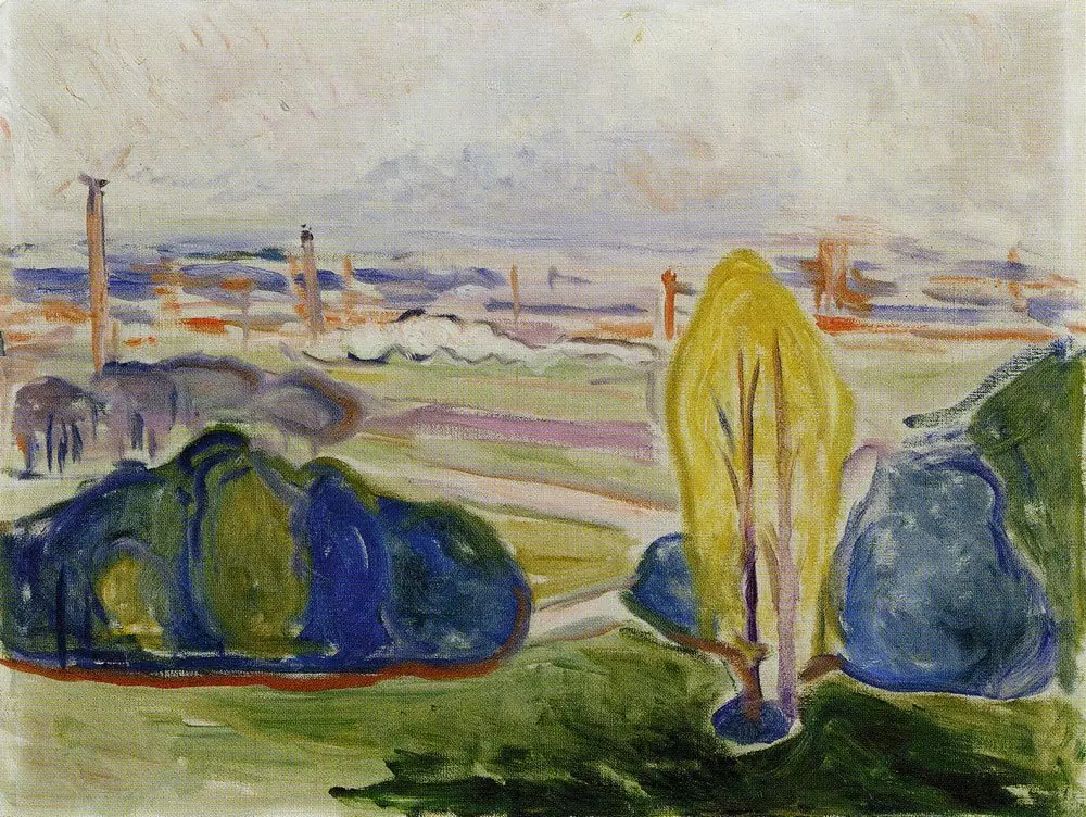 View across Chemnitzal, by Edvard Munch