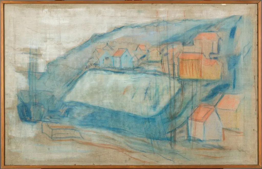 Village by the Sea, by Edvard Munch