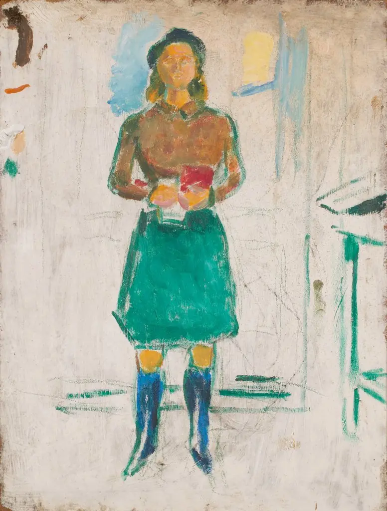Visiting at Ekely, by Edvard Munch