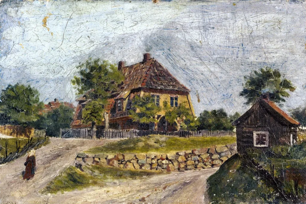 Øvre Foss, by Edvard Munch, oil, 1890