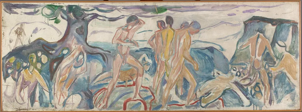 War, by Edvard Munch, oil, 1918