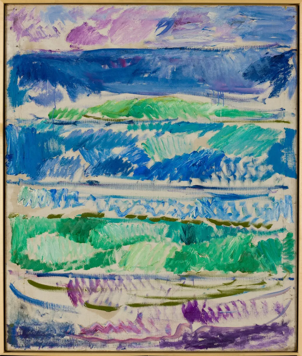 Waves, by Edvard Munch, oil, 1908