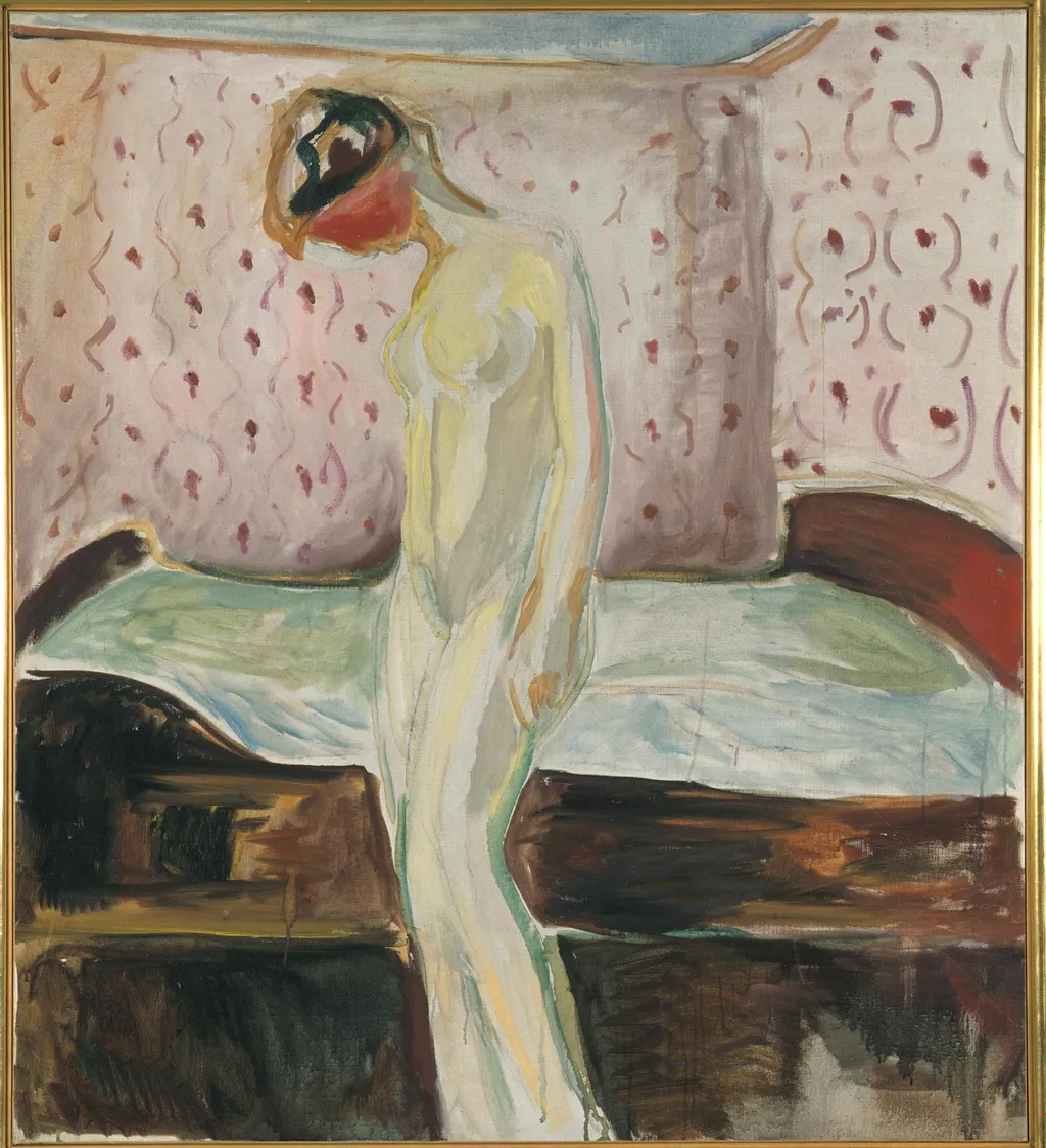 Weeping Woman, by Edvard Munch, oil, 1907