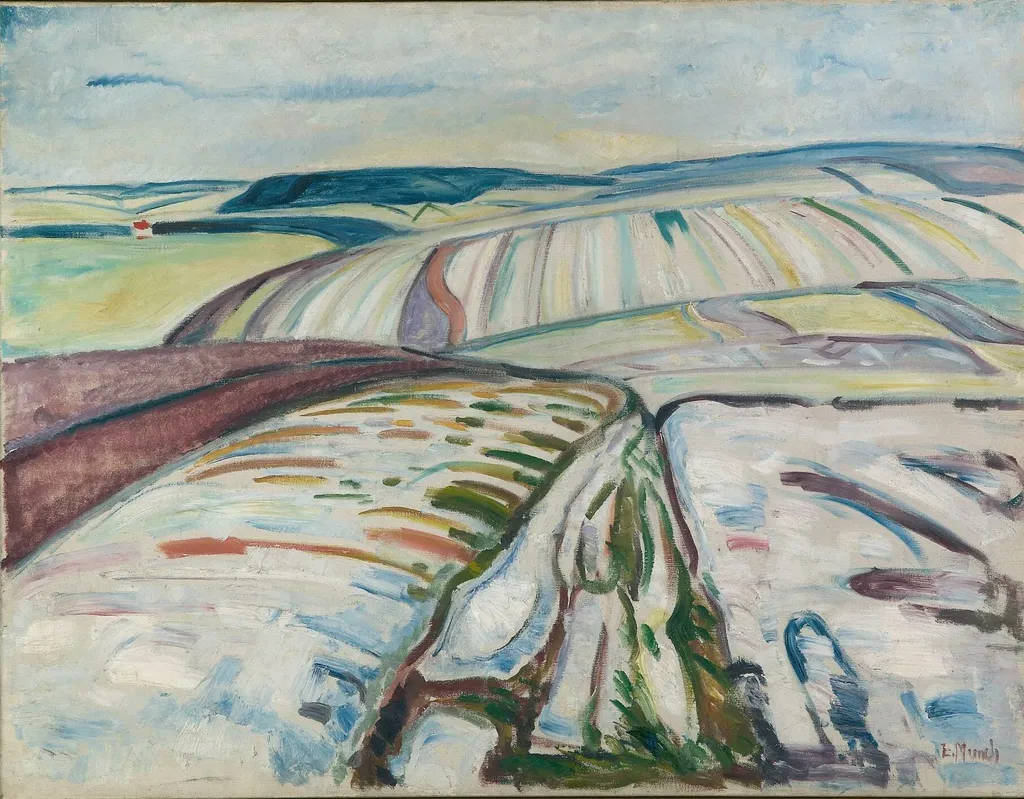 Winter. Elgersburg, by Edvard Munch, oil, 1906