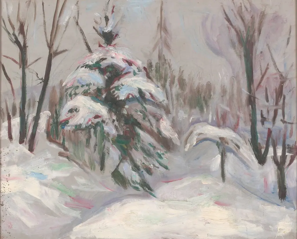 Winter Forest, by Edvard Munch
