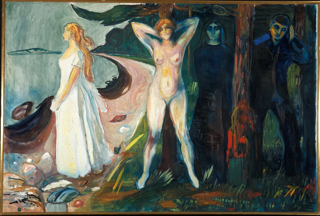 Woman, by Edvard Munch, oil, 1925