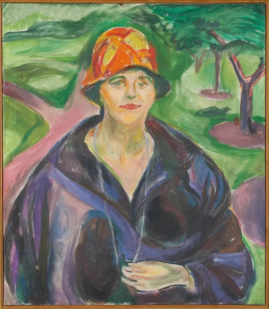 Woman in a Blue Coat, by Edvard Munch